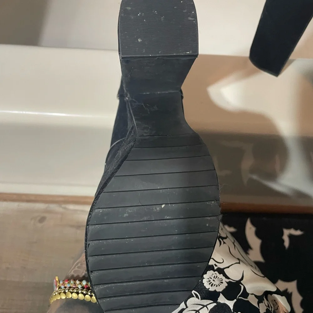 Black Platform Women's Shoes - Picture 7 of 7